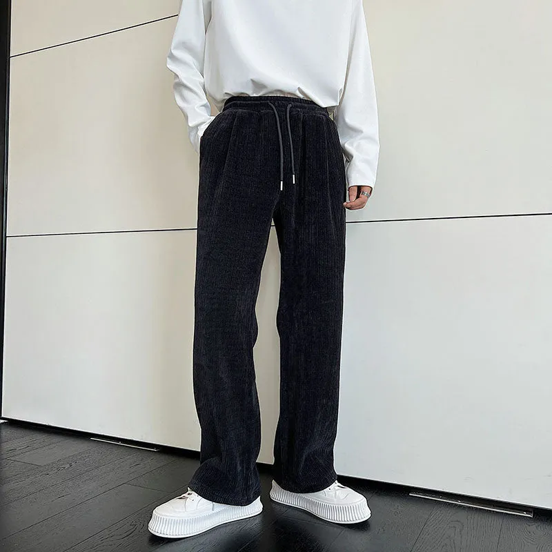 Corduroy Elastic Waist Trousers