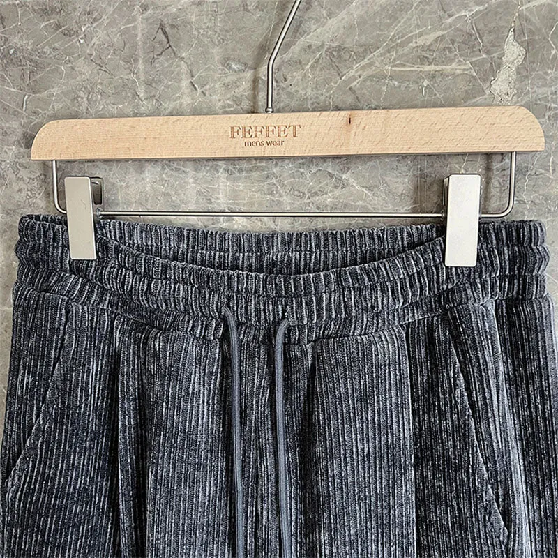 Corduroy Elastic Waist Trousers