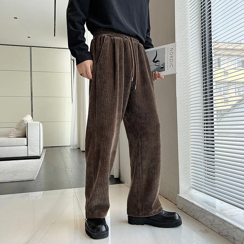 Corduroy Elastic Waist Trousers