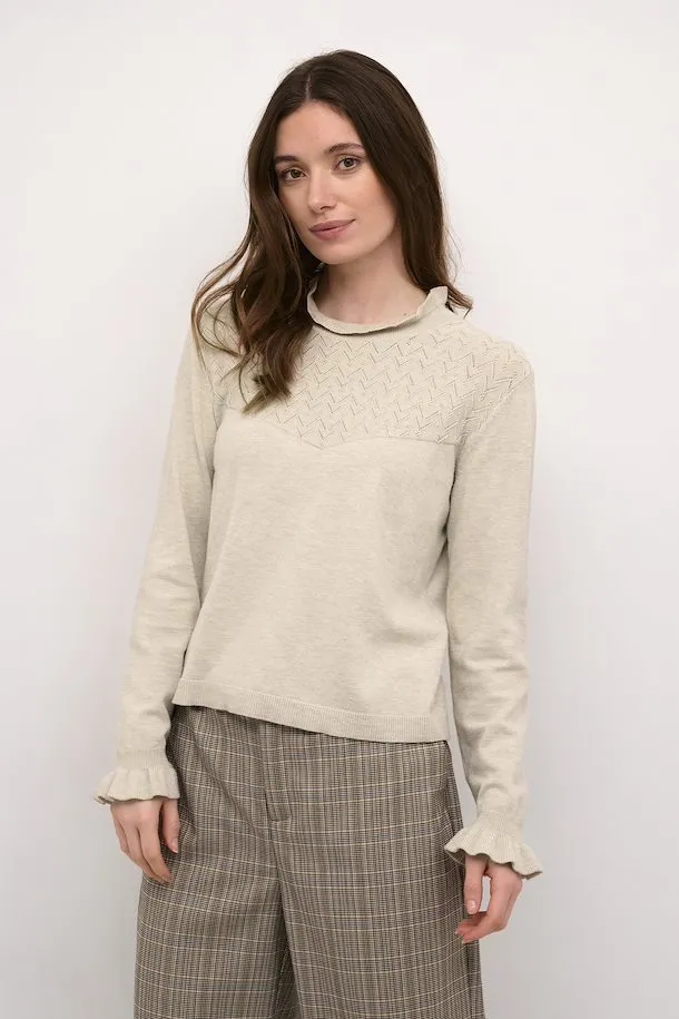 Cream Villea Knit Sweater