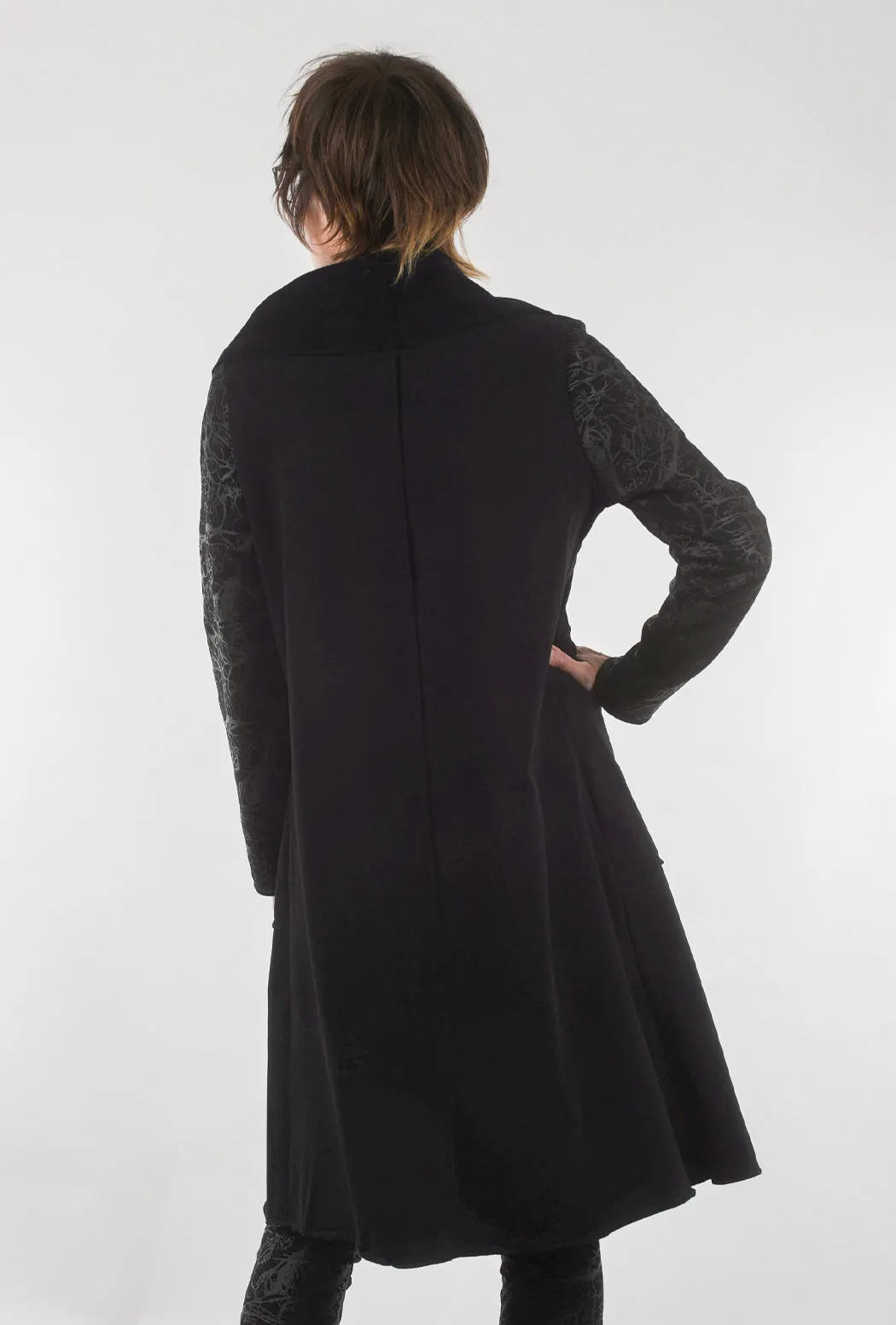 Crossover Tonal Coat, Black