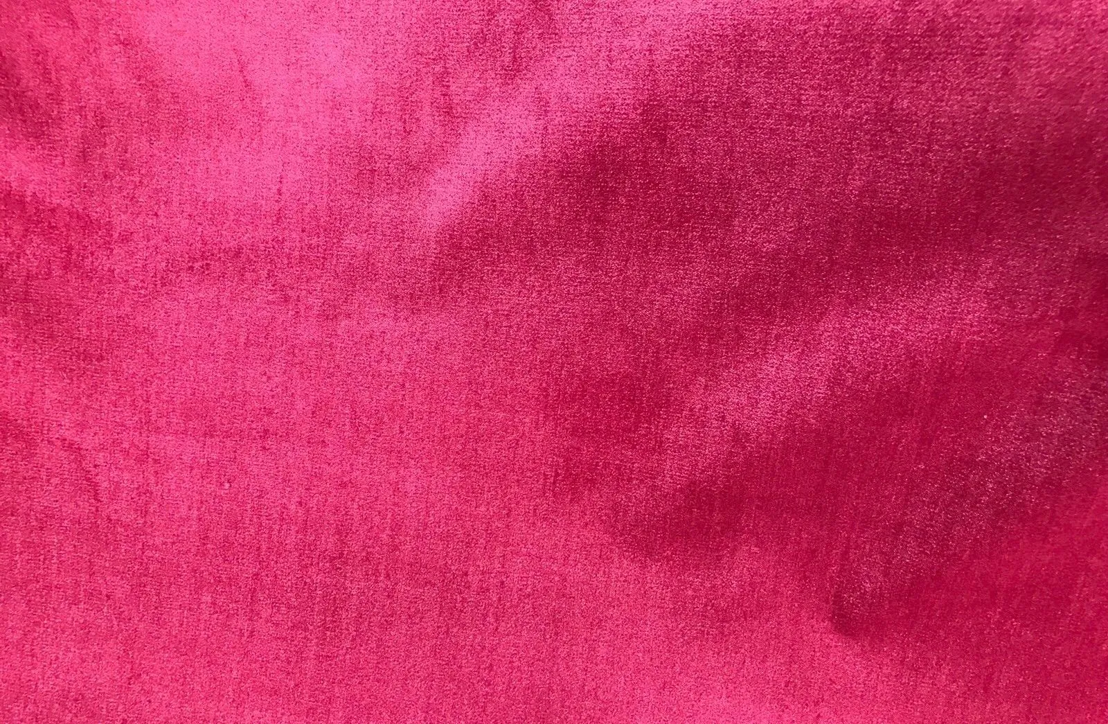 Designer Heavy Weight Upholstery Velvet Fabric- Fuchsia Pink- Sold By The Yard