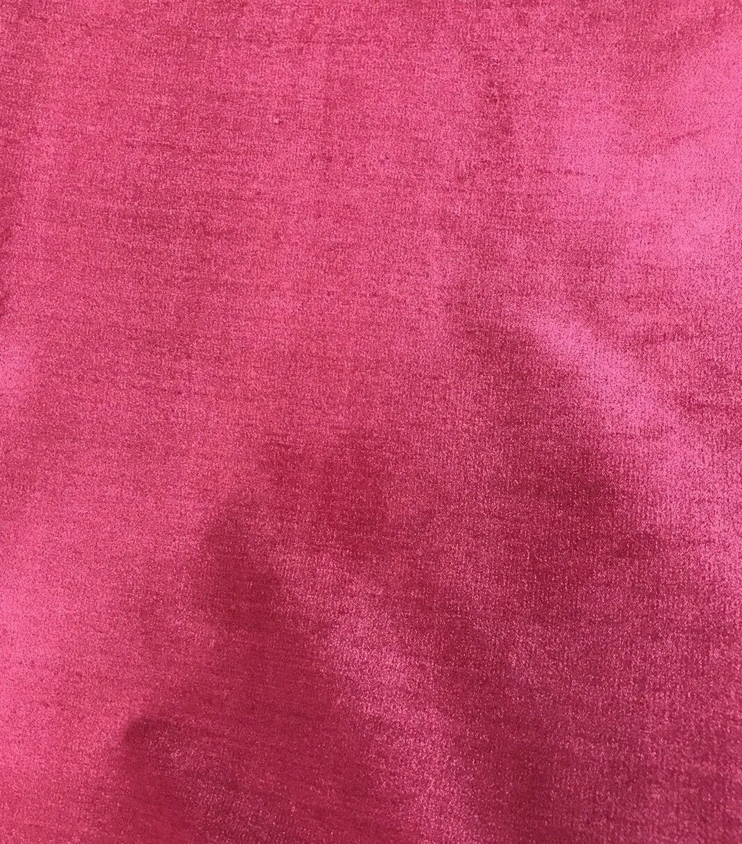 Designer Heavy Weight Upholstery Velvet Fabric- Fuchsia Pink- Sold By The Yard