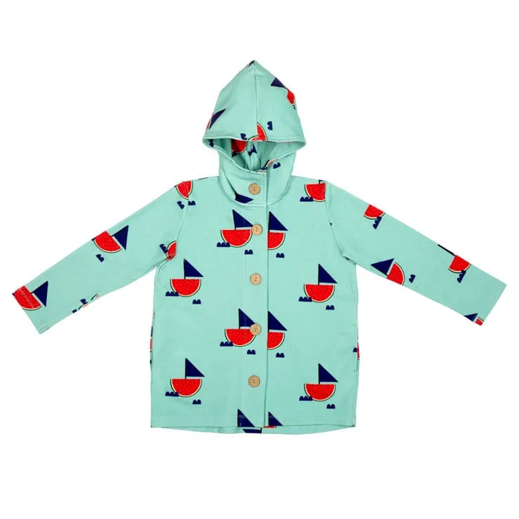 Don't Grow Up Sweat Cardigan/ Jacket - Watermelon