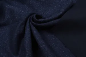 Double Face Wool Fabric for Coats and Accessories - Navy