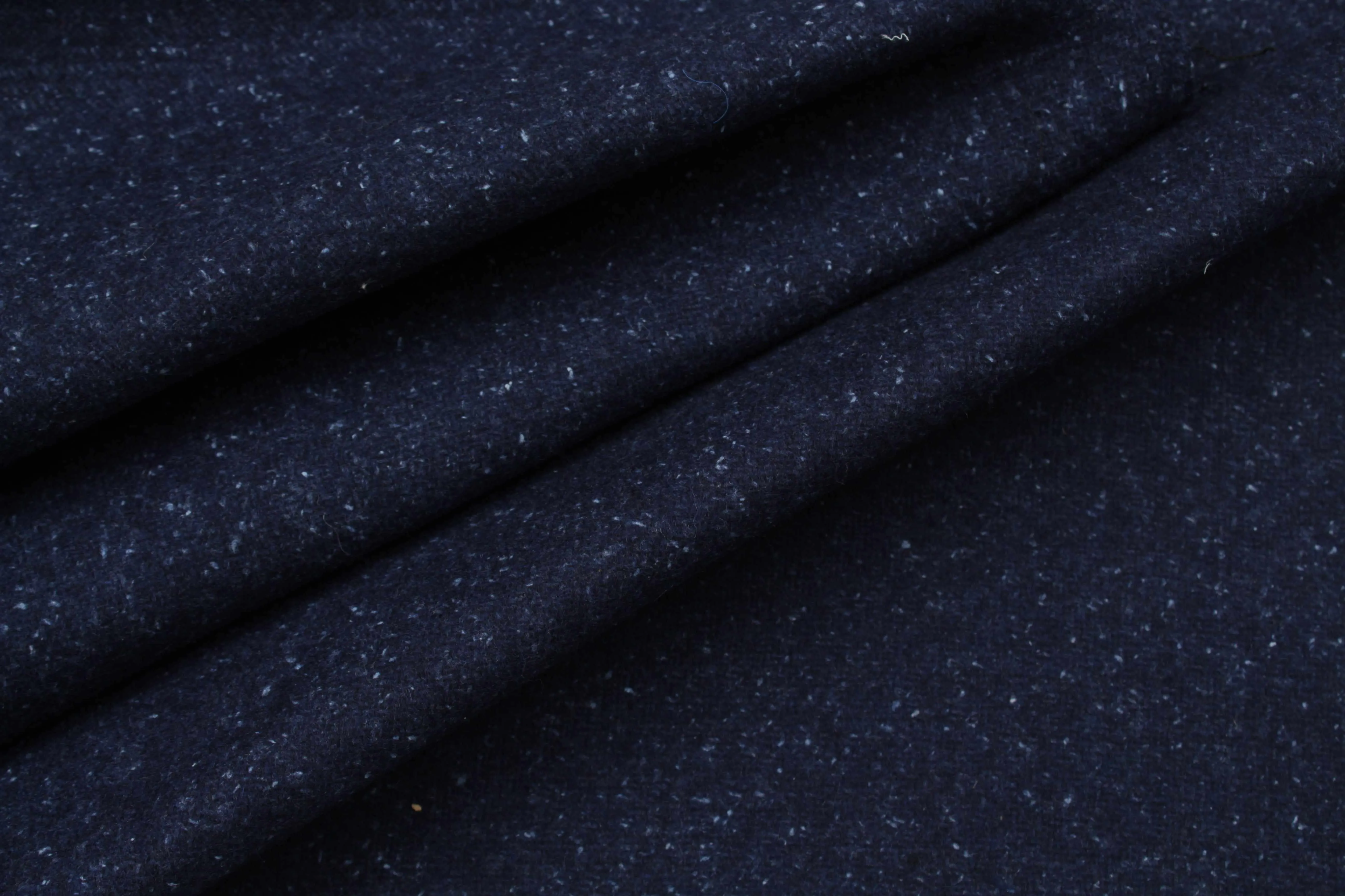 Double Face Wool Fabric for Coats and Accessories - Navy