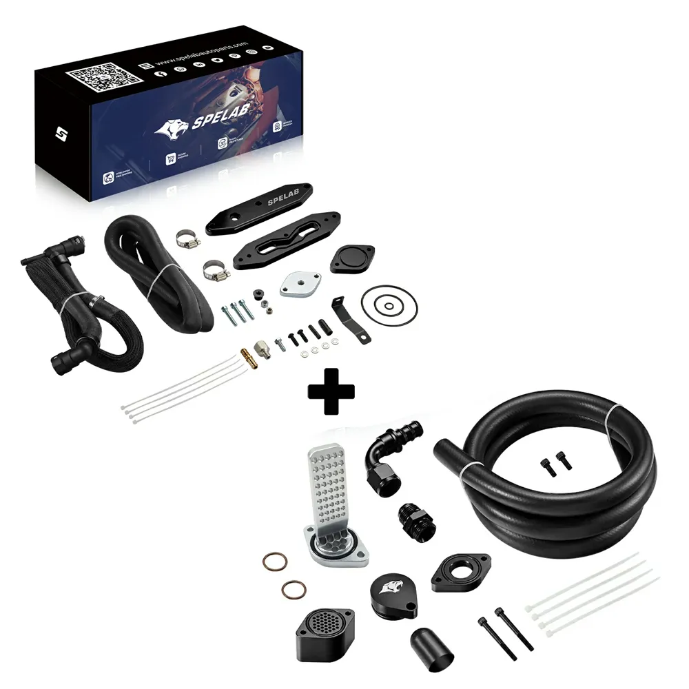 EGR Delete Kit For 2015-2016 6.7L Powerstroke Diesel Ford F250 F350 F450 F550 w/Coolant Bypass | SPELAB