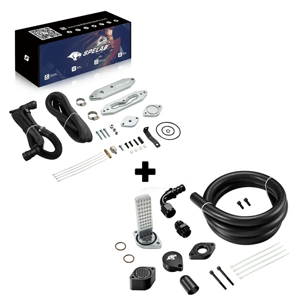 EGR Delete Kit For 2015-2016 6.7L Powerstroke Diesel Ford F250 F350 F450 F550 w/Coolant Bypass | SPELAB