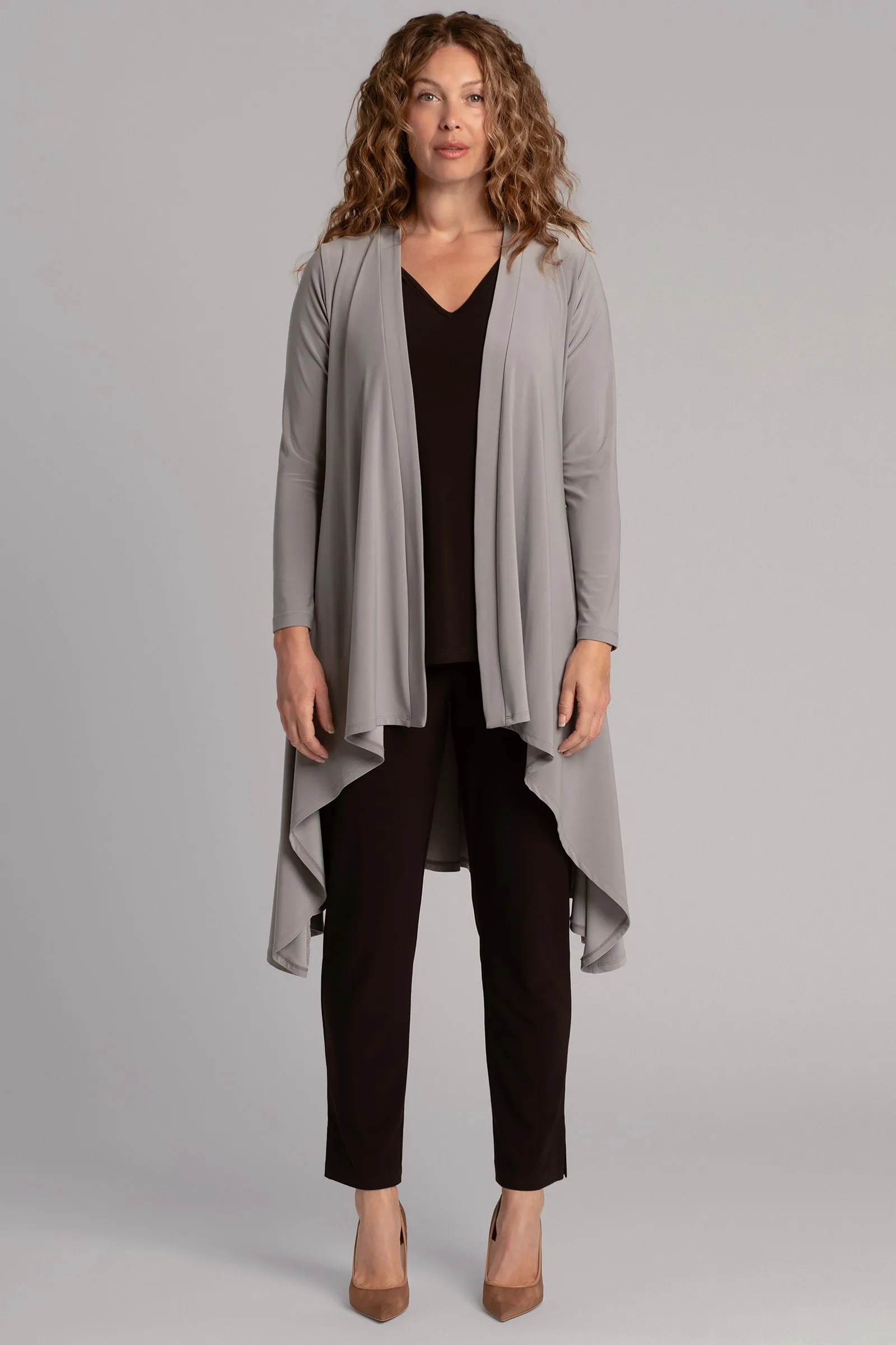 Flutter Duster Cardigan | Taupe