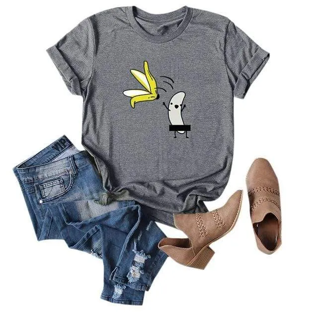 Funny Banana Print and more Casual Cotton T-Shirts