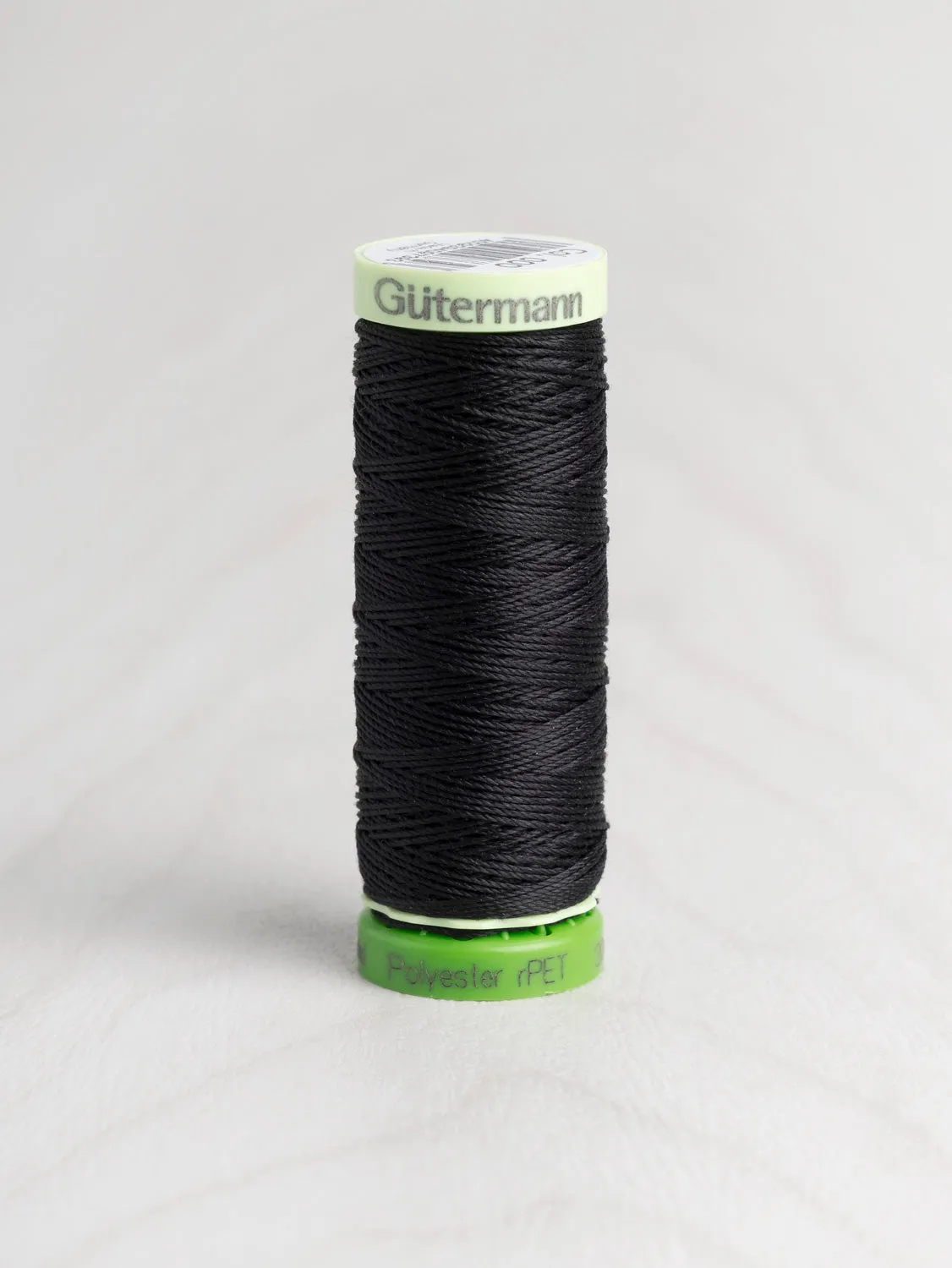 Gütermann rPET Recycled Topstitch Thread - Black 000