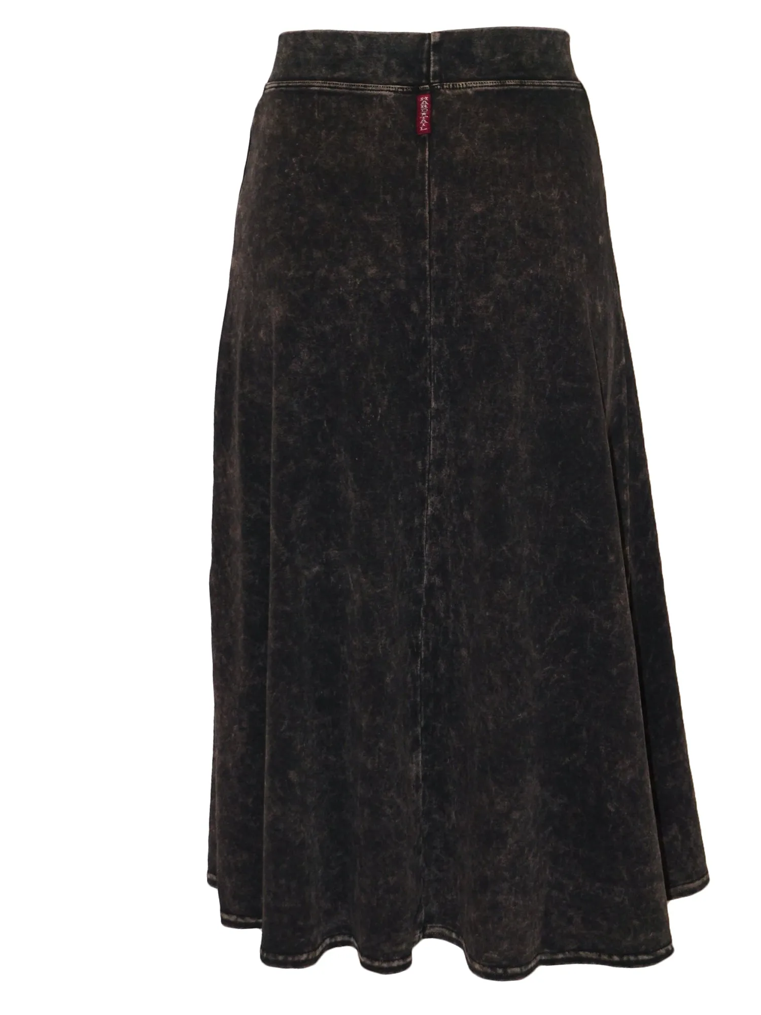 Hard Tail Flat Waist Midi Skirt B-154