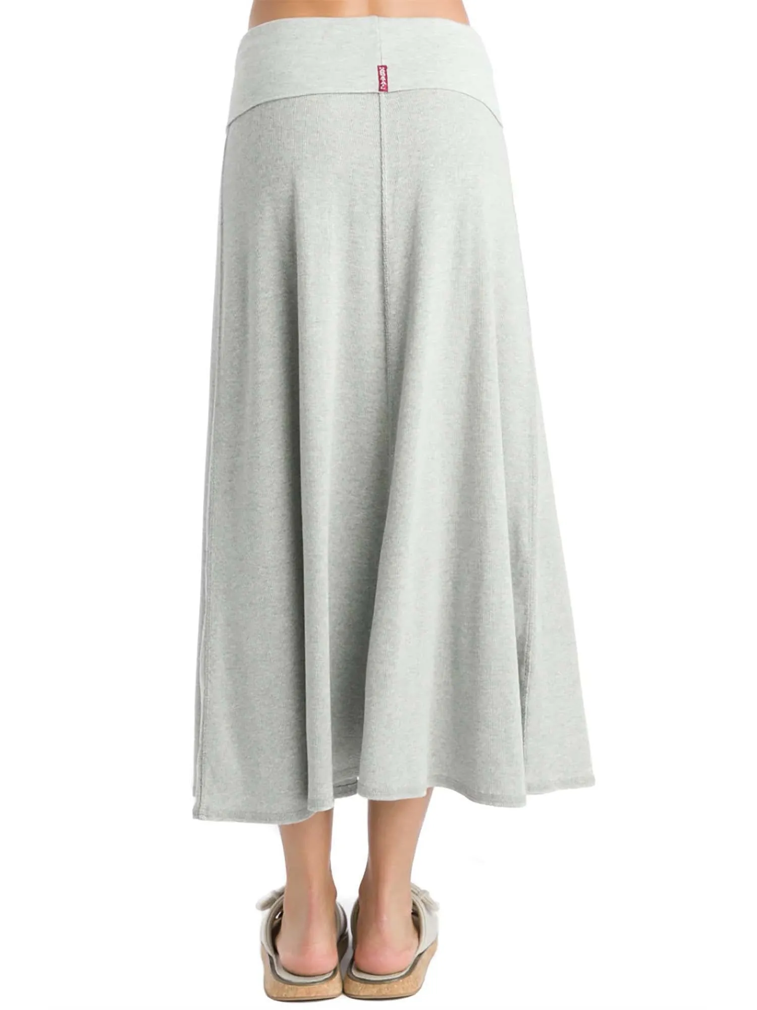 Hard Tail Ribbed Rolldown Long Skirt (Style CS-56)