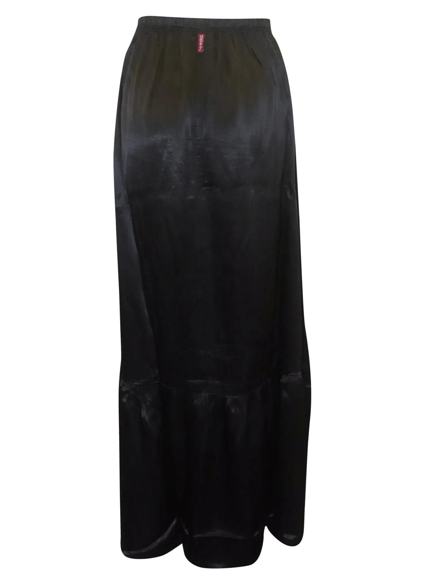 Hard Tail Satin Ruffle Maxi Skirt (Style: SAT-27)