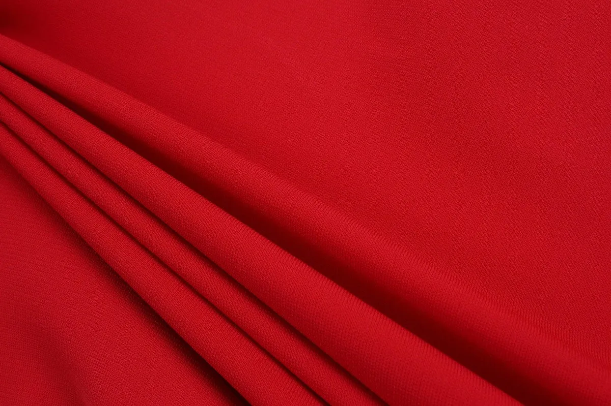 Heavyweight Viscose Jersey Crepe - Bi-stretch - Red