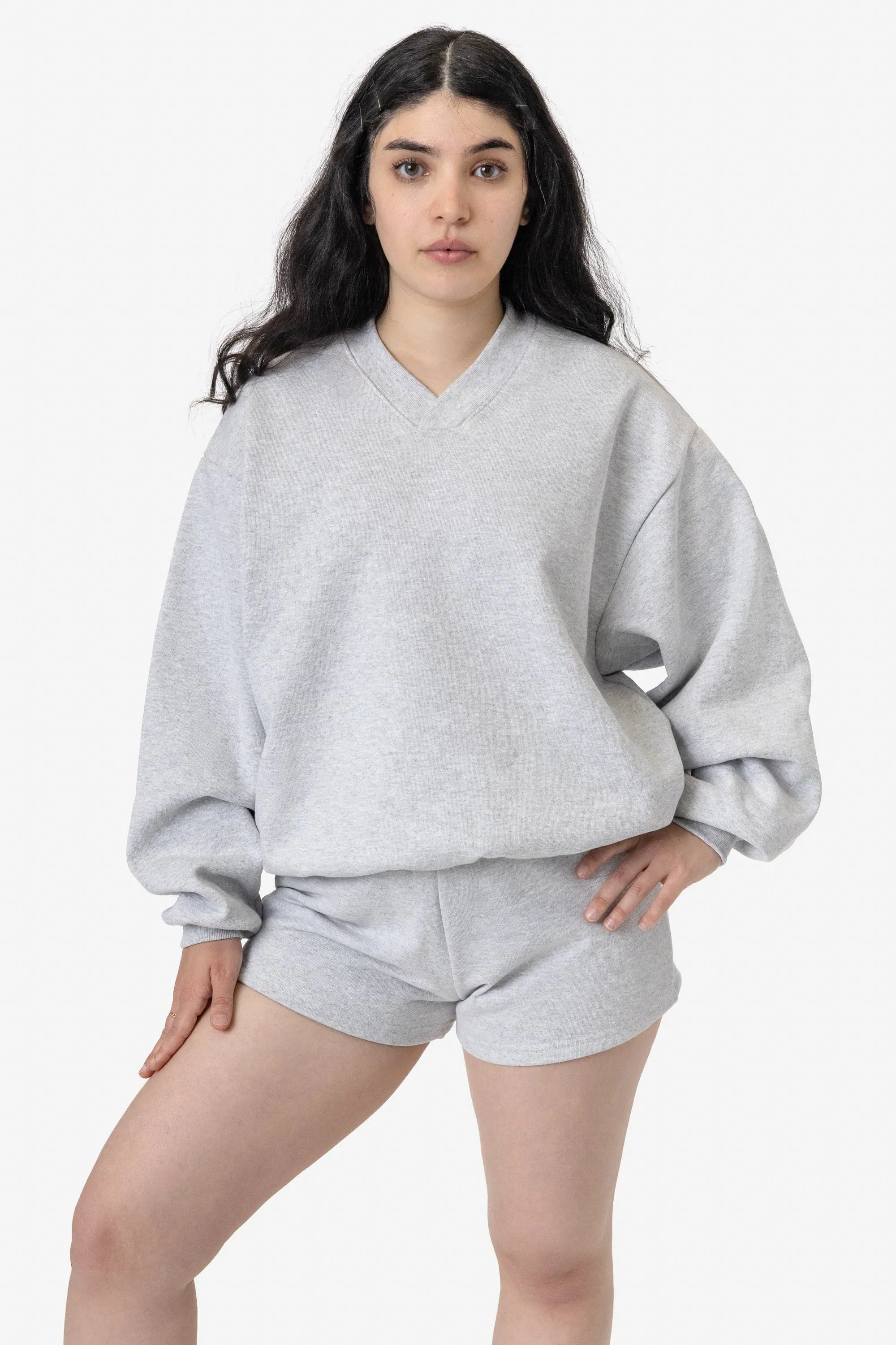 HF-56WIDE - Heavy Fleece V-Neck Wide Fit Sweatshirt