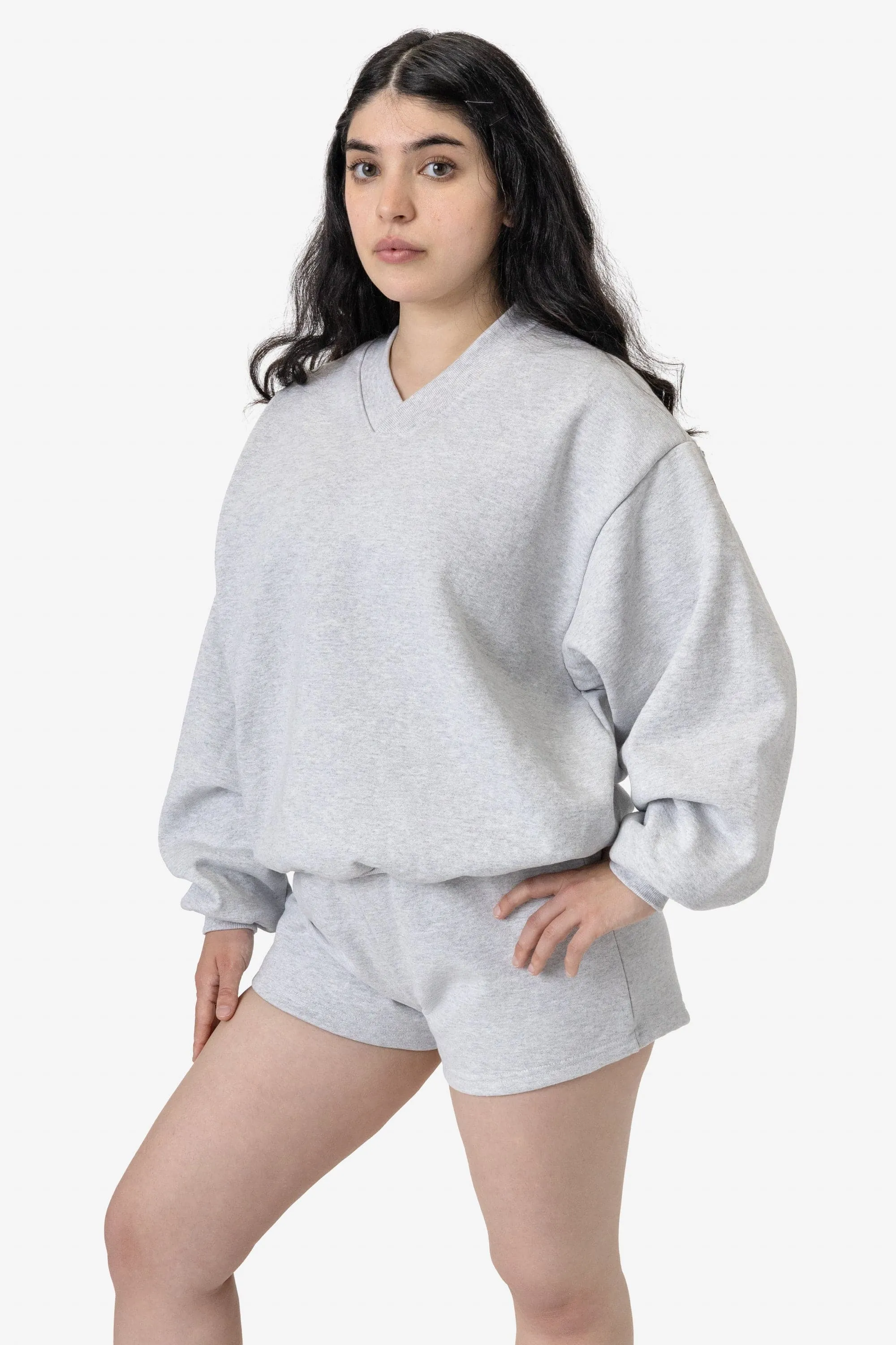 HF-56WIDE - Heavy Fleece V-Neck Wide Fit Sweatshirt