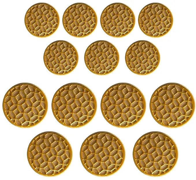 Honeycomb Pattern Buttons(7 Big   7 Small)