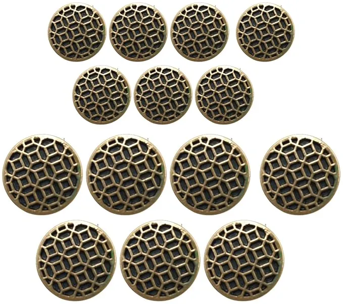 Honeycomb Pattern Buttons(7 Big   7 Small)