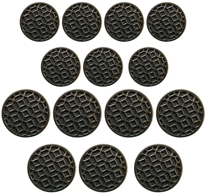 Honeycomb Pattern Buttons(7 Big   7 Small)