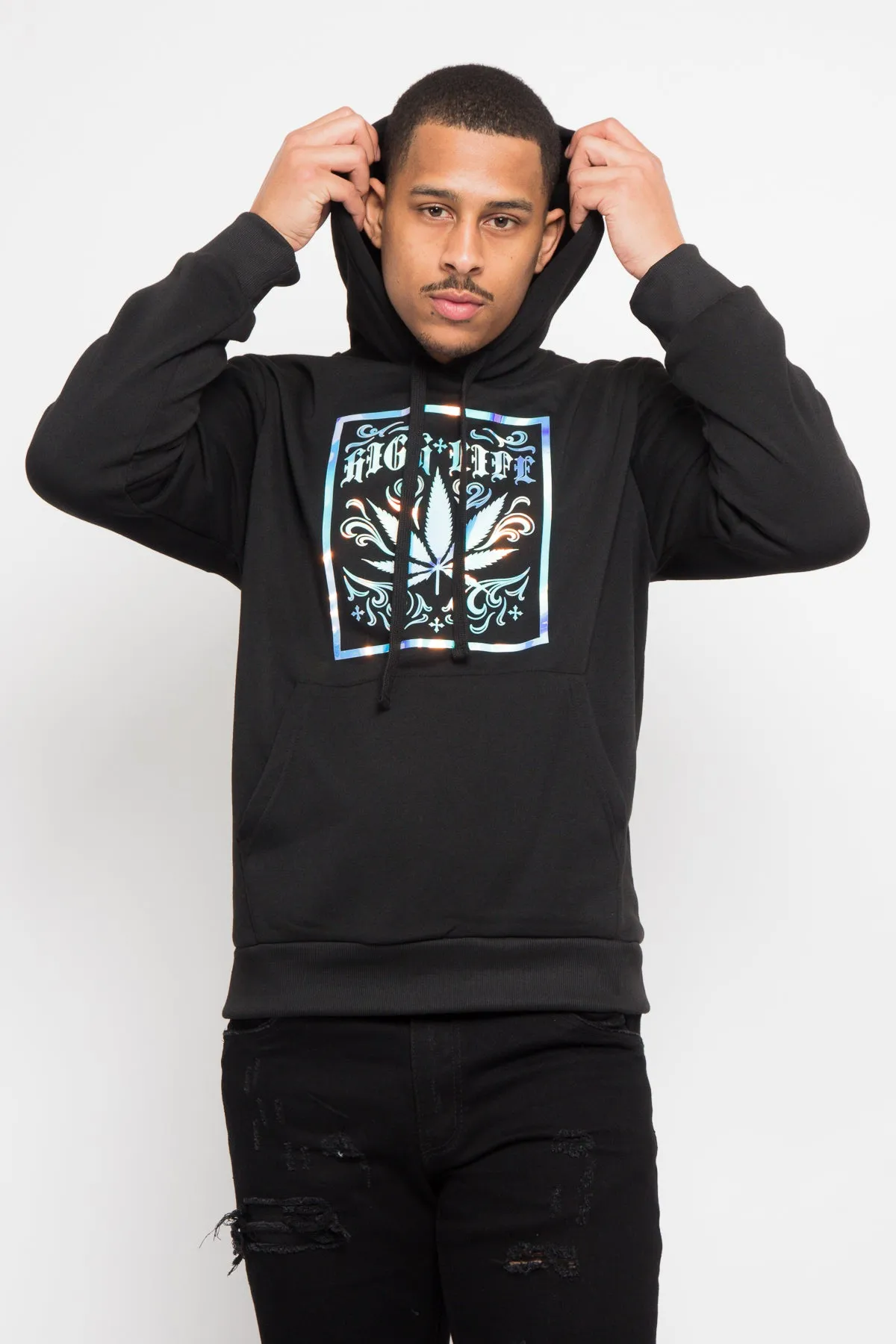 Iridescent High Life Fleece Pullover Hoodie