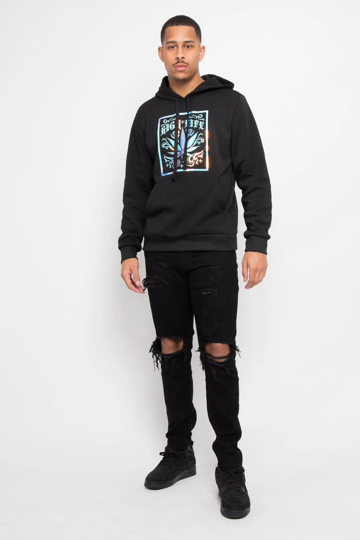 Iridescent High Life Fleece Pullover Hoodie