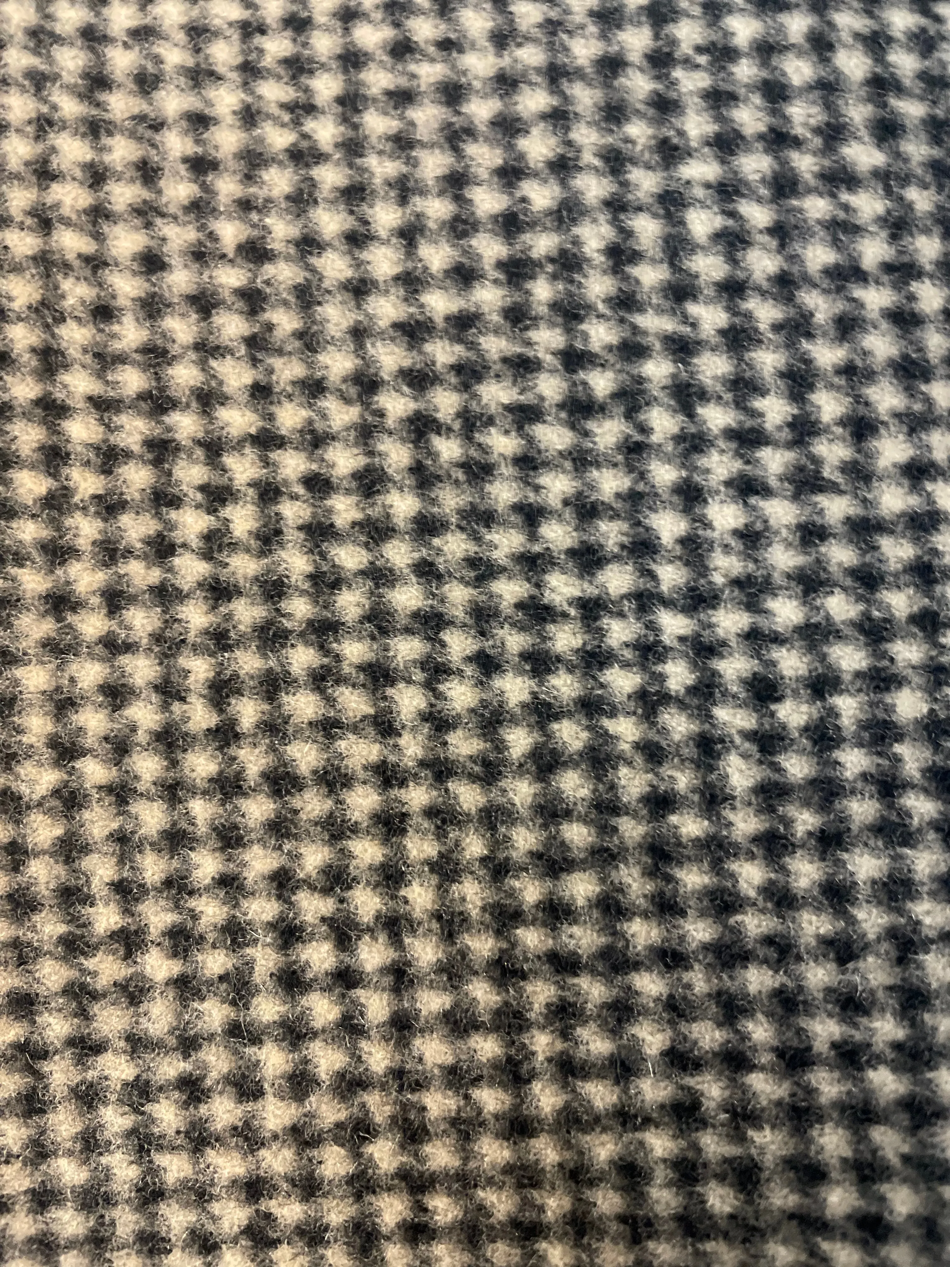 Italian Double Face Melton Wool - Plaid & Houndstooth