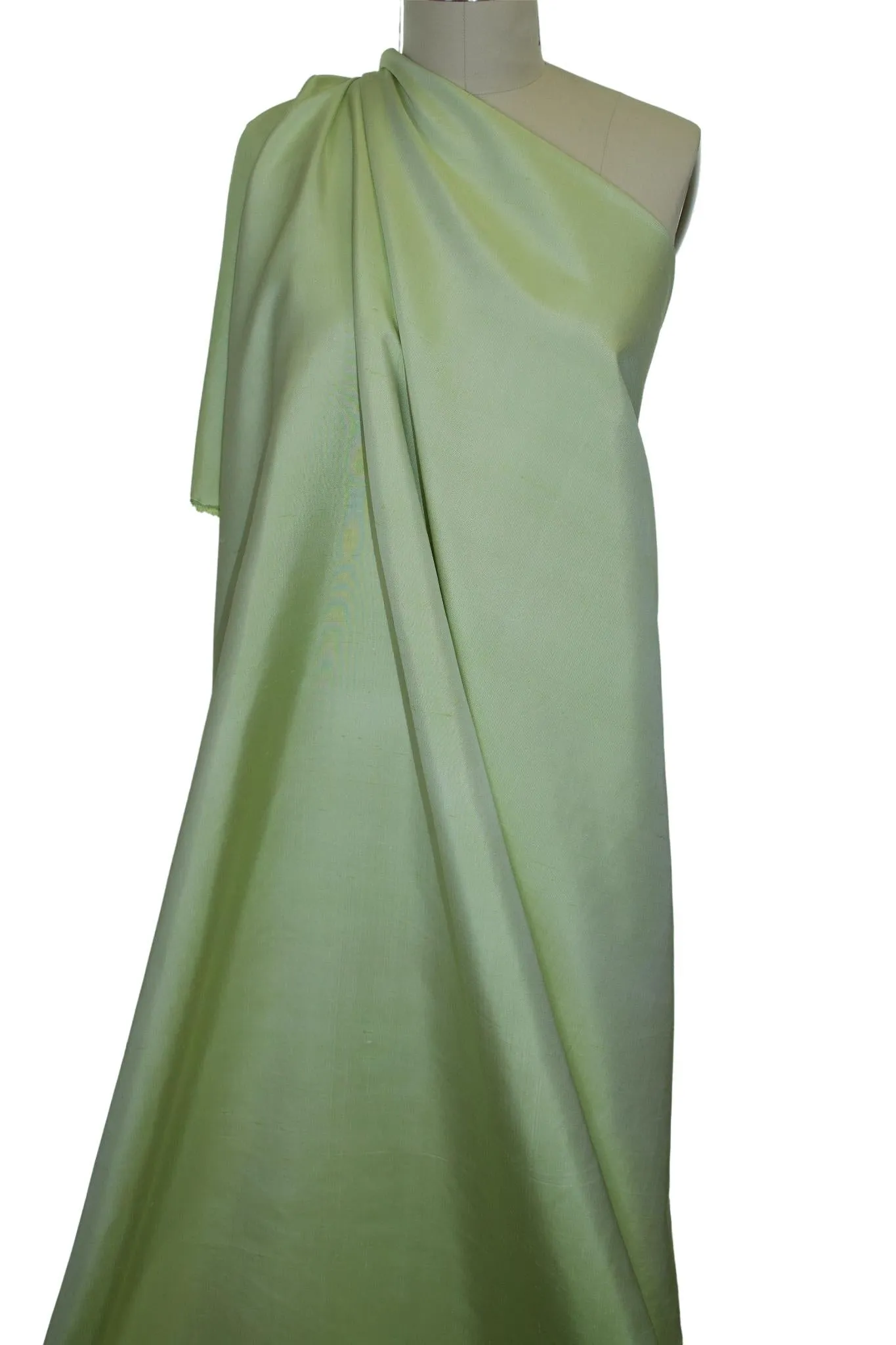 Italian Raw Silk Shantung - Spring Green