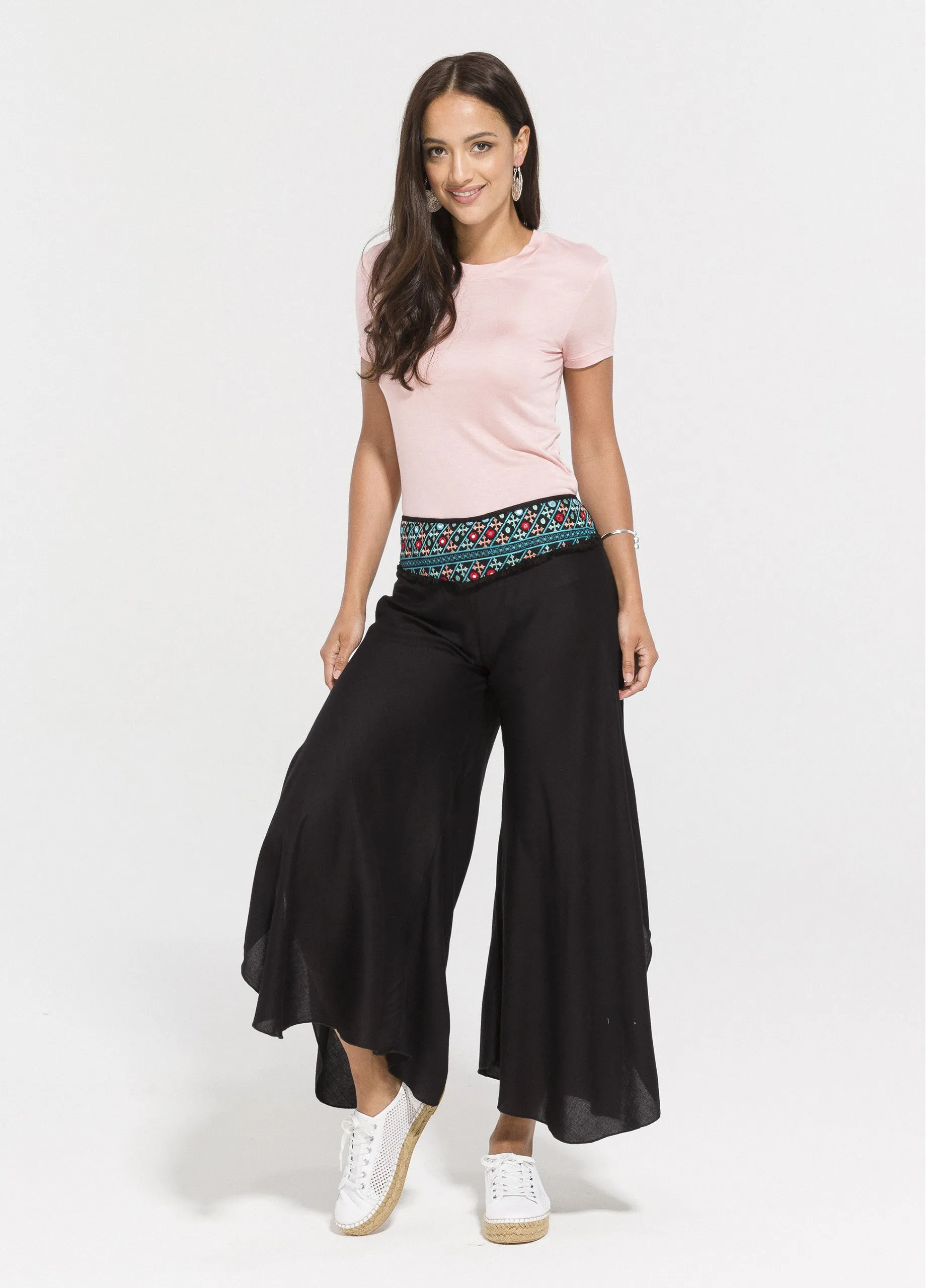 Jade Embroidered Pants