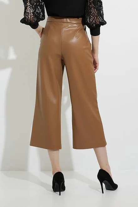 Joseph Ribkoff Faux Leather Flared Pants