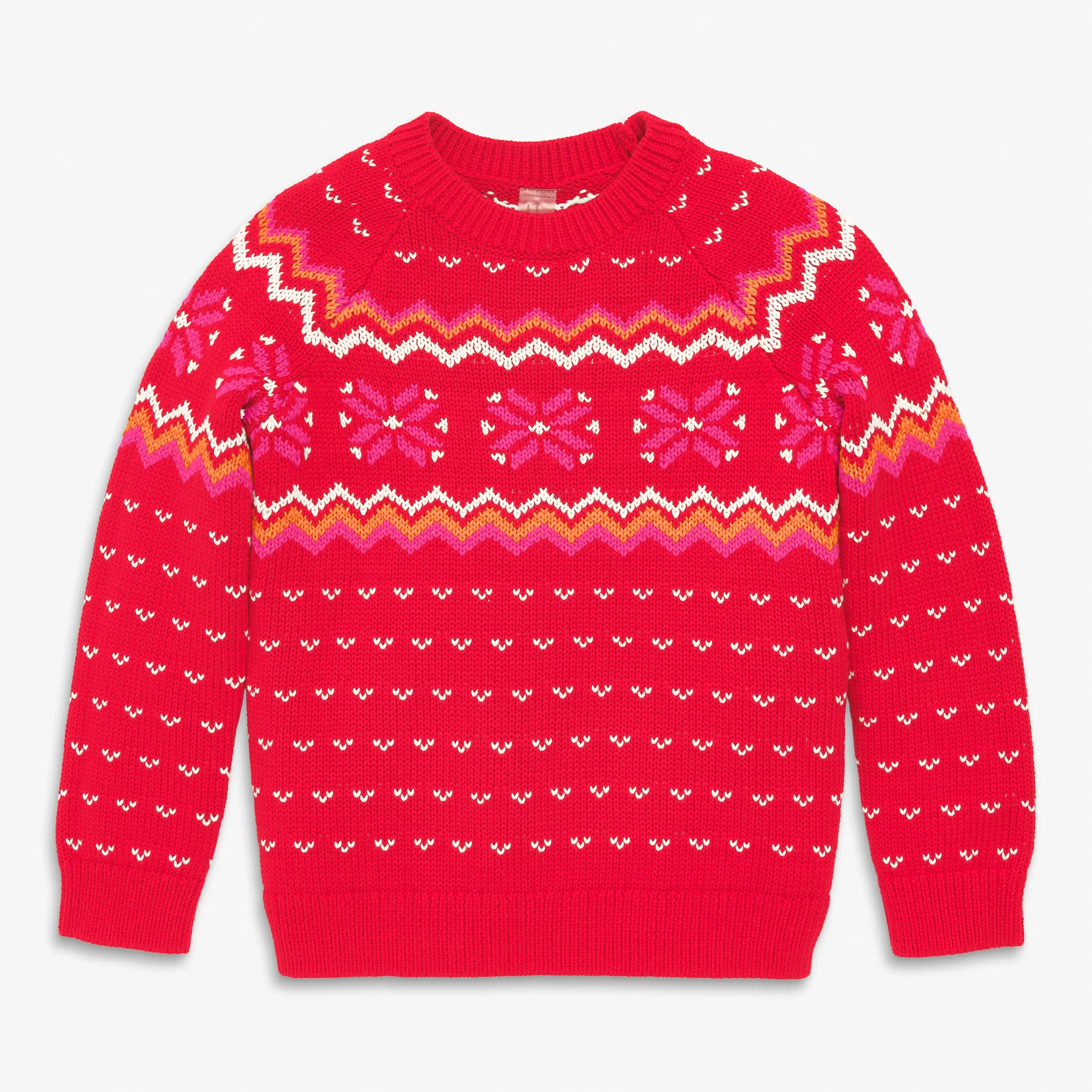 Kids snowflake fair isle sweater