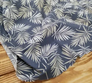 LA Finch 5 yard precuts: 5 yards of  Designer Deadstock Resort Palms  Oahu Shirting Stretch Poplin Woven