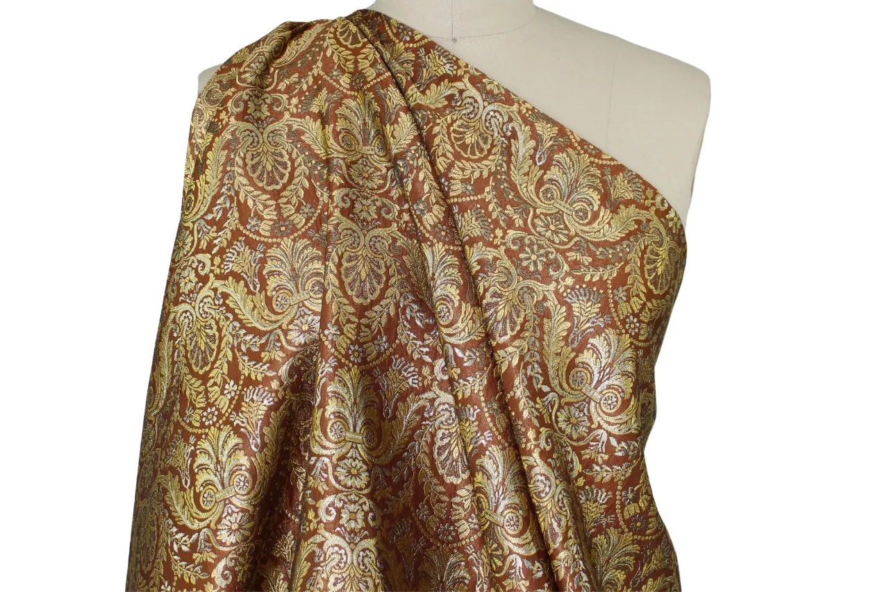 Lightweight Paisley Brocade - Gold Tones