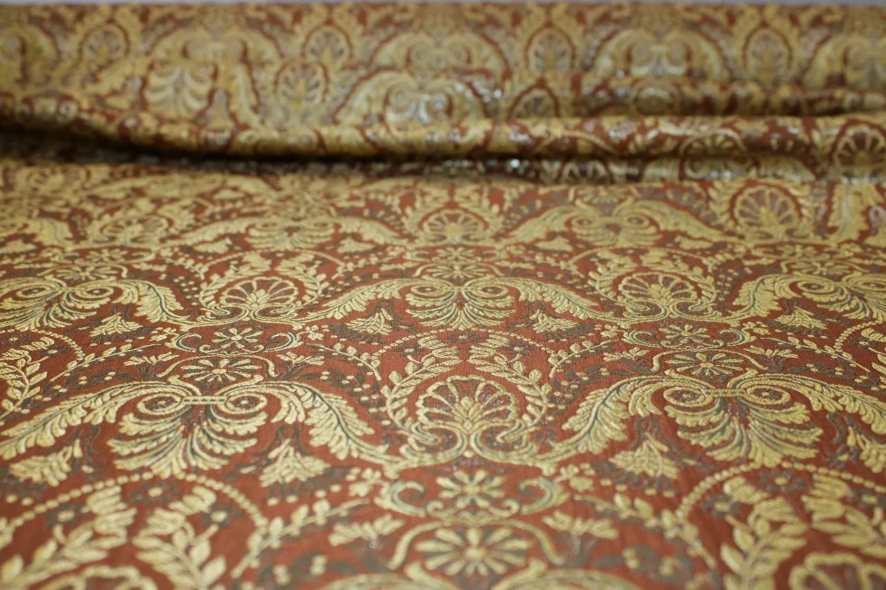 Lightweight Paisley Brocade - Gold Tones