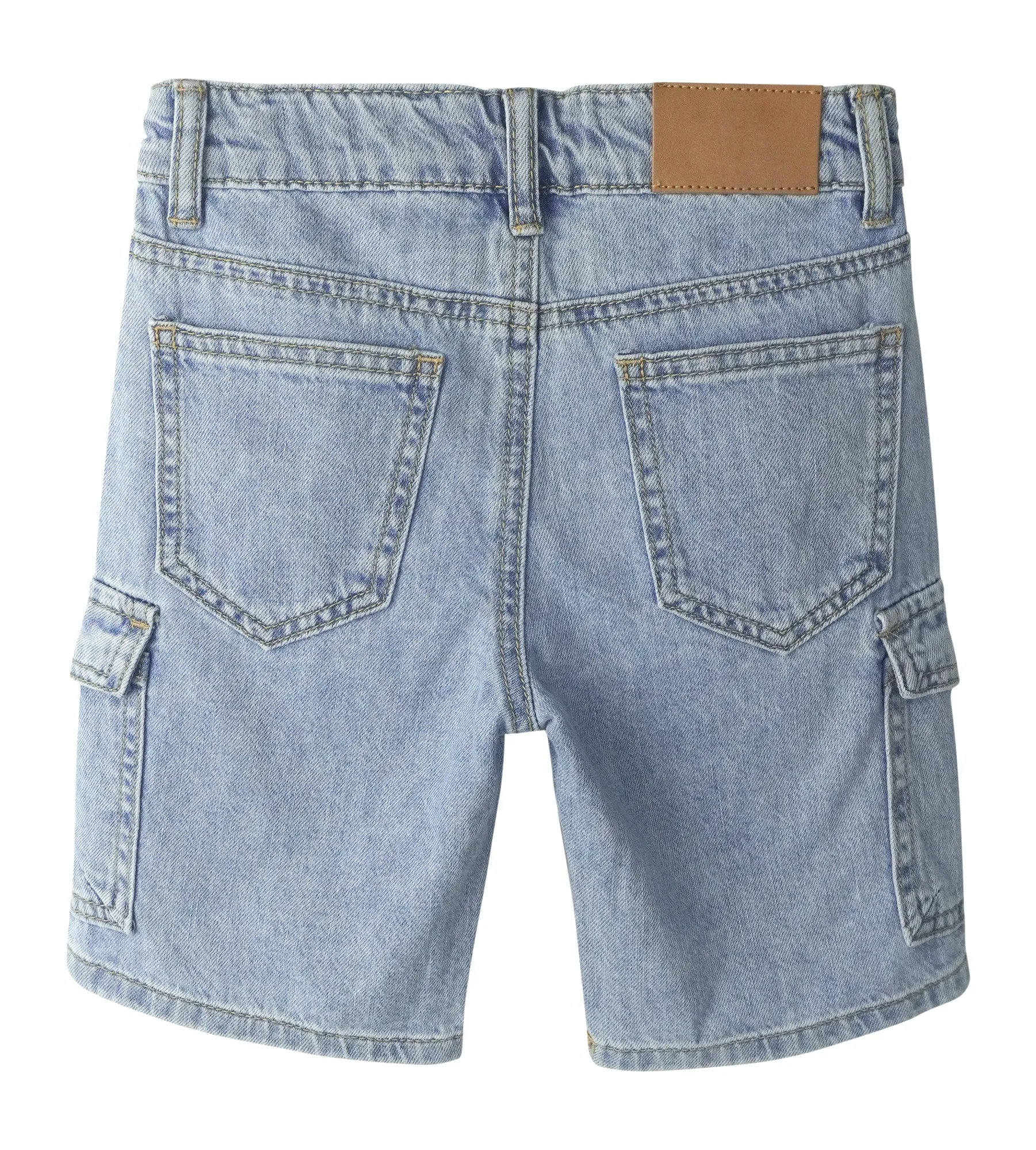 Little Children Denim Shorts,Elastic Band InsideCargo Jean Summer Pants