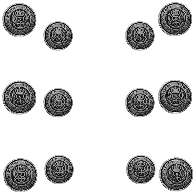 Maritime Majesty Metal Buttons (Pack of 8 Buttons)