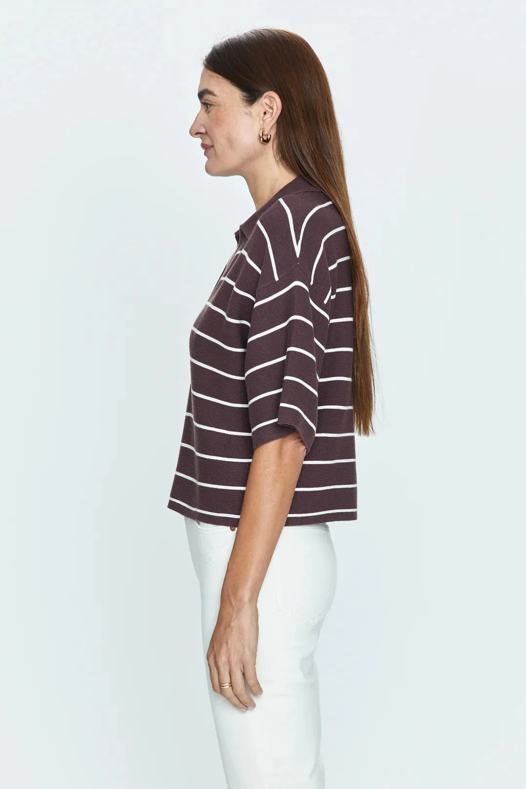 Marlow Sweater | Mocha Stripe