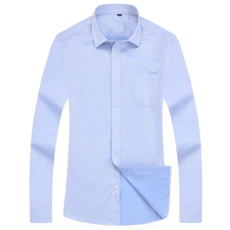 Men&#39;s Business Casual Long Sleeved Shirt Social Dress Shirts