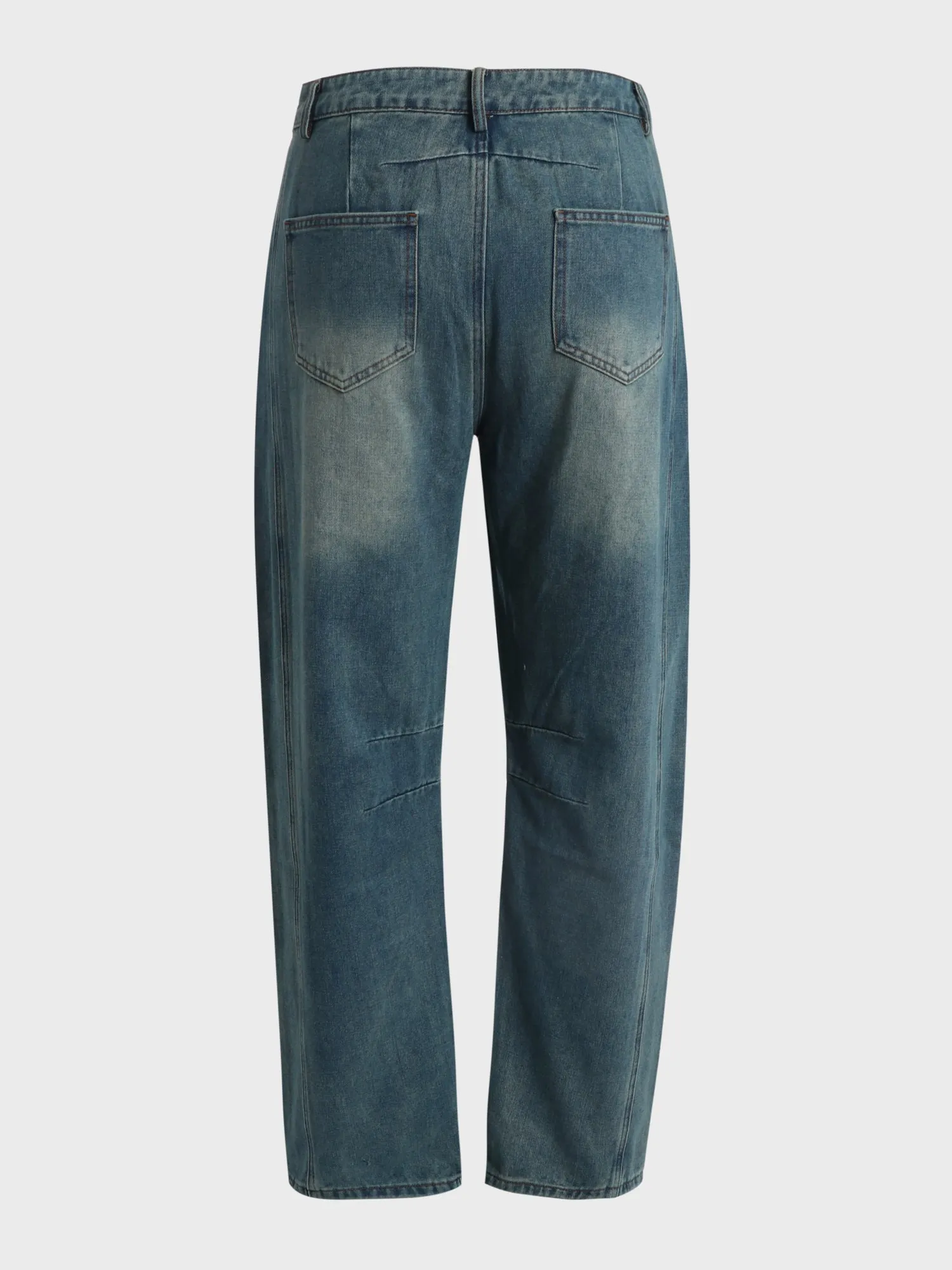 Mid-Rise Barrel Jeans