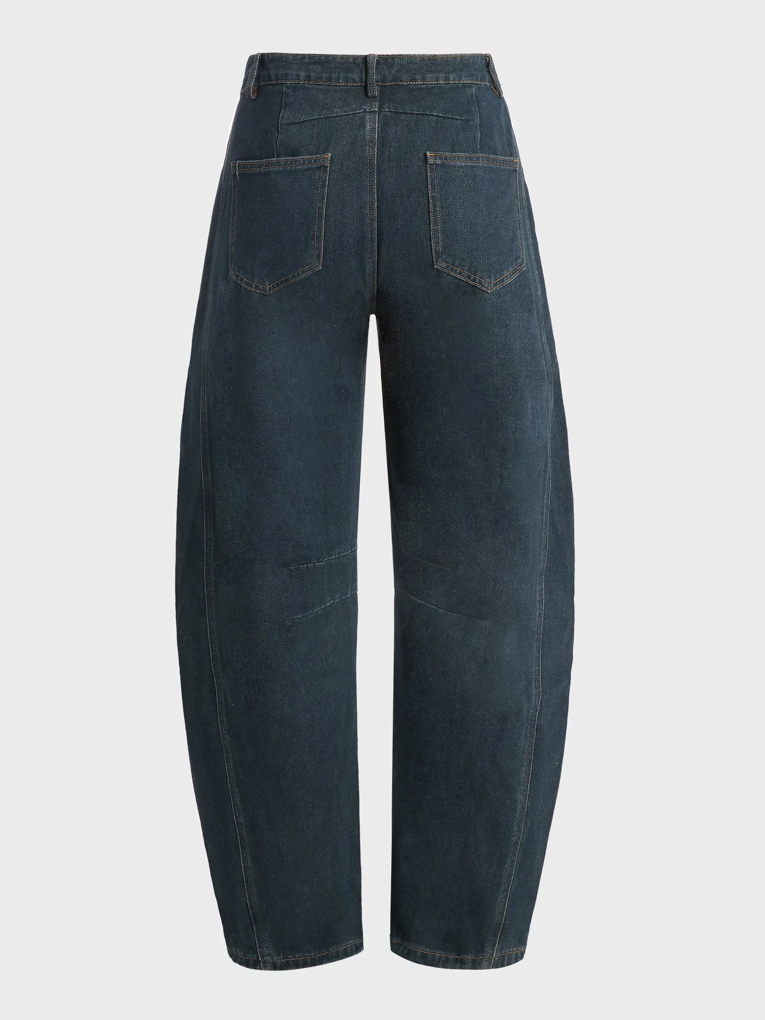 Mid-Rise Barrel Jeans