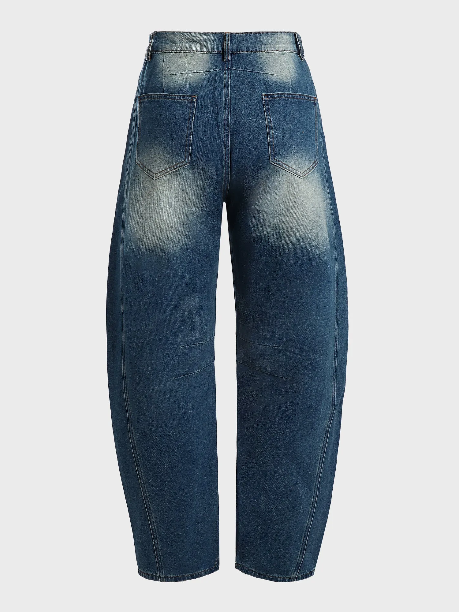 Mid-Rise Barrel Jeans