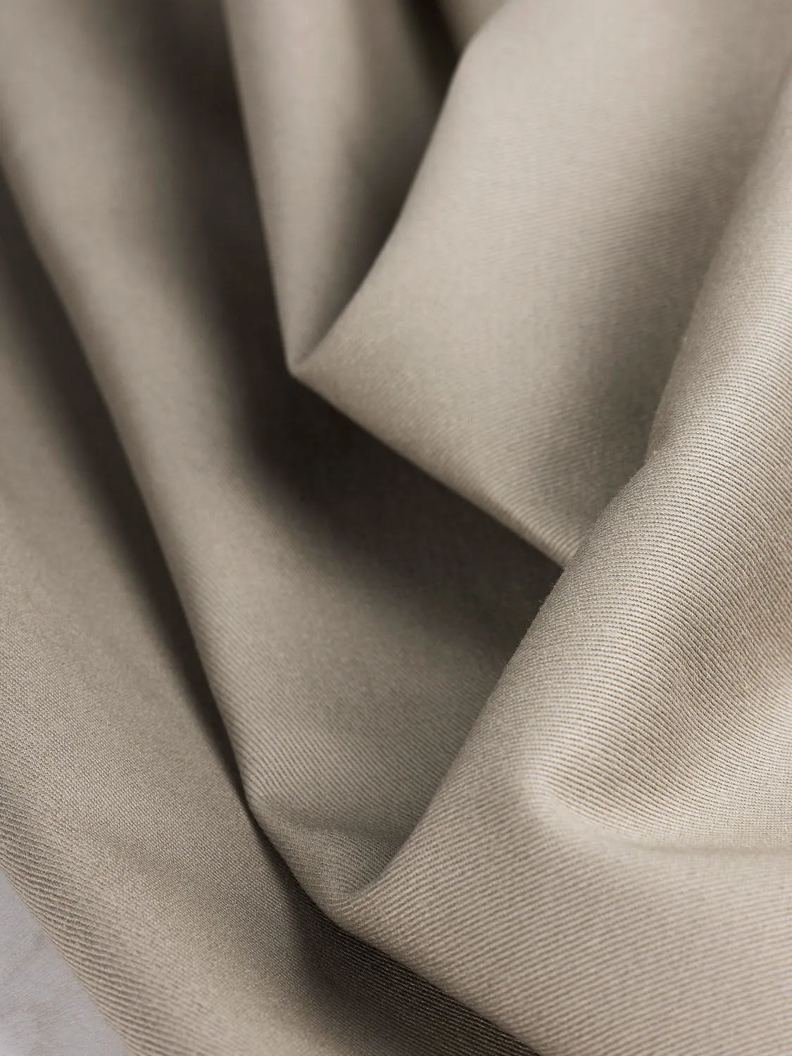 Midweight  Organic Cotton Twill - Khaki - Swatch