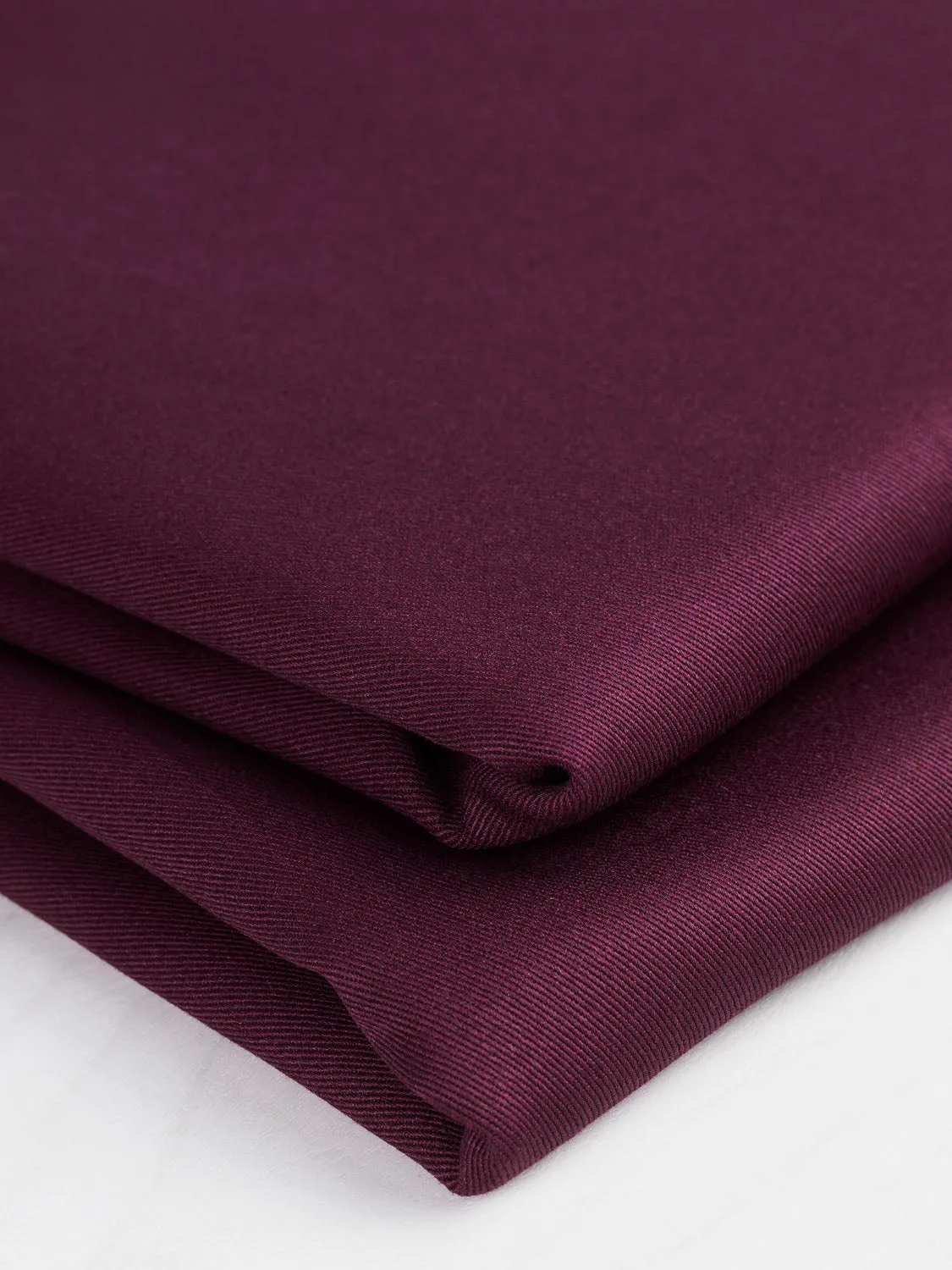 Midweight Organic Cotton Twill - Mulberry