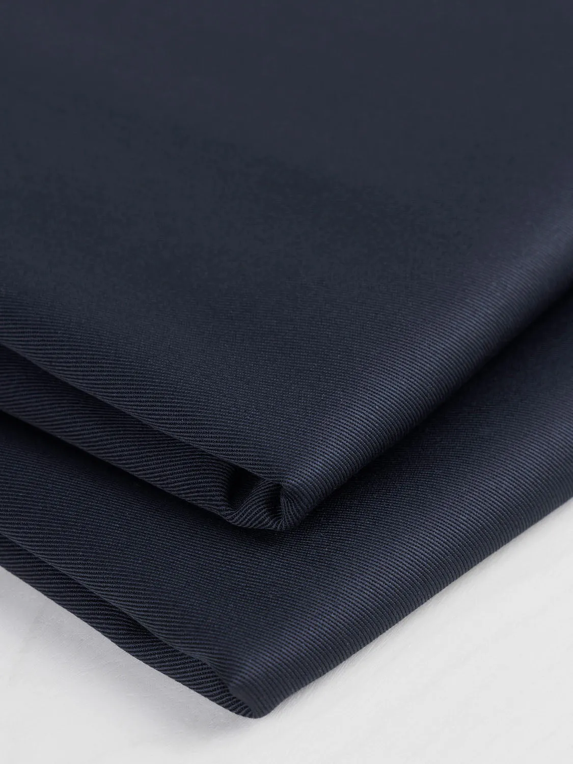 Midweight  Organic Cotton Twill - Navy - Swatch