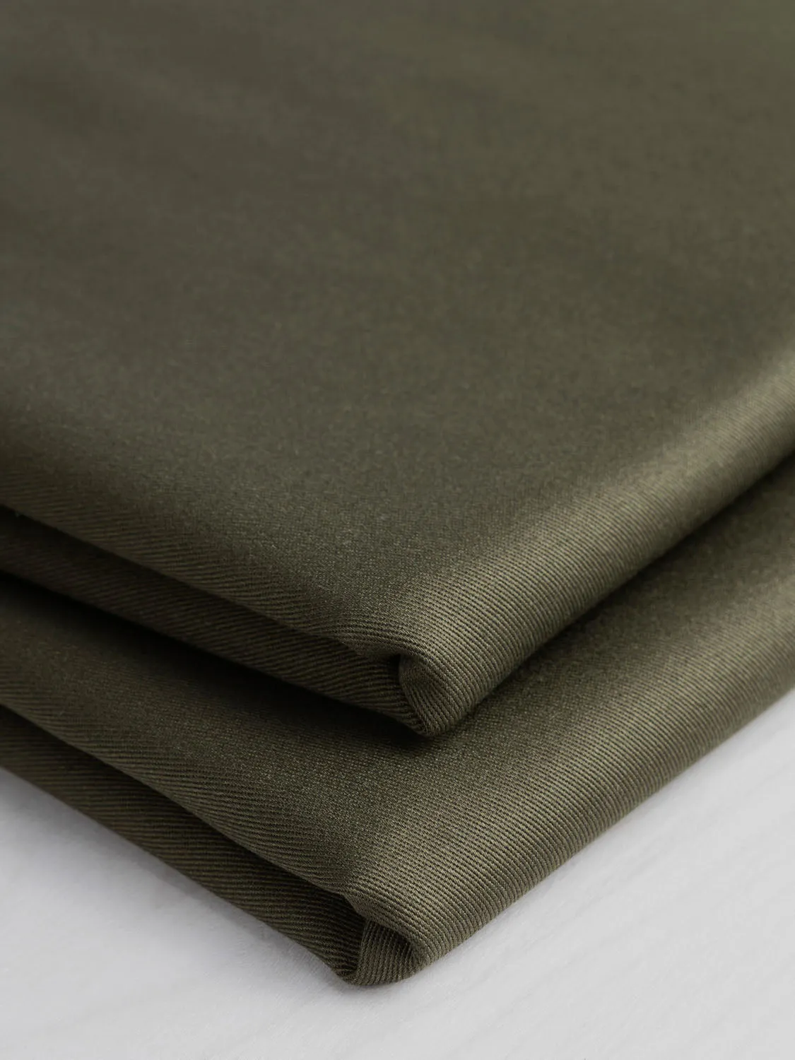 Midweight Organic Cotton Twill - Olive