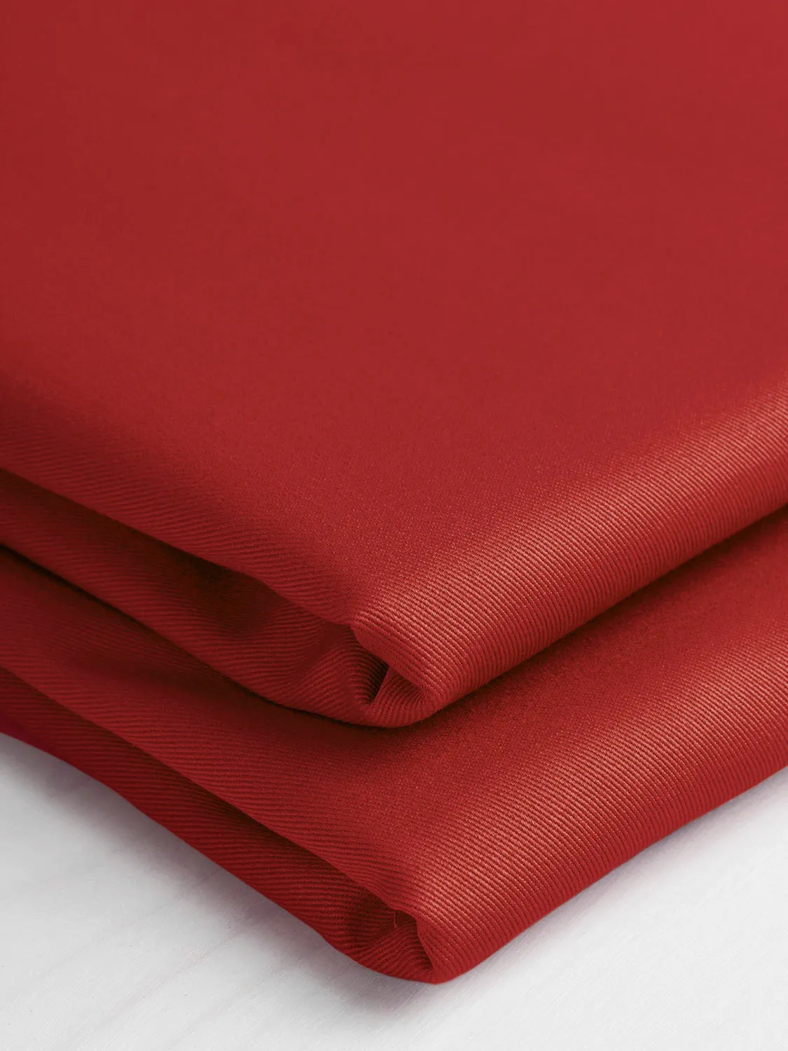 Midweight Organic Cotton Twill - Tomato - Swatch