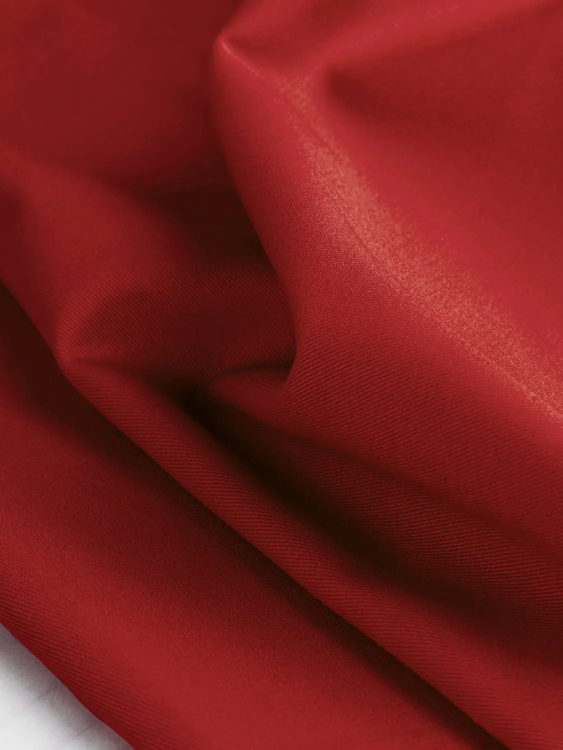 Midweight Organic Cotton Twill - Tomato - Swatch