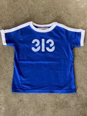 Modern 313 Sport Tee / White   Royal Blue / Toddler