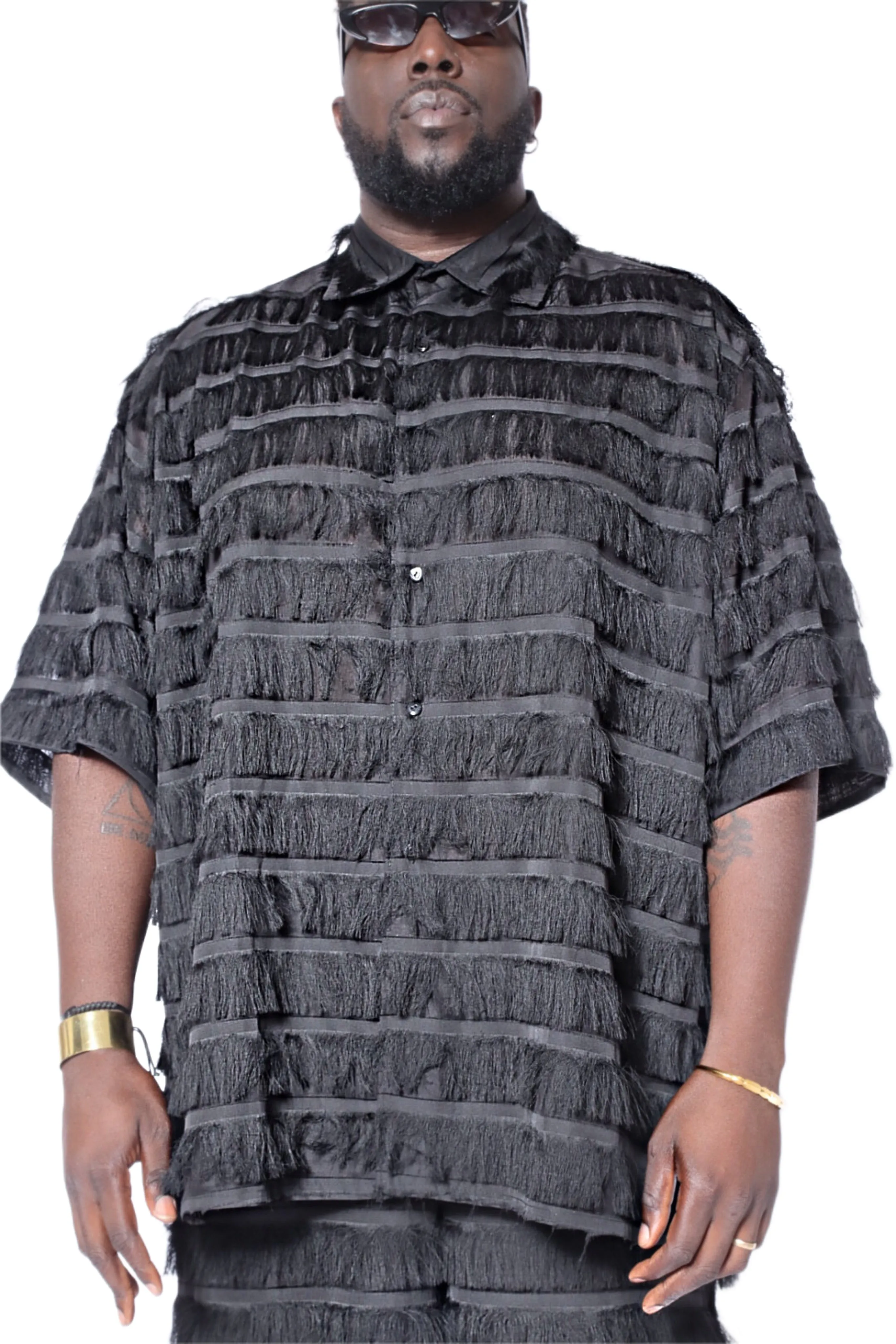 Moruf Fringed Organza Shirt