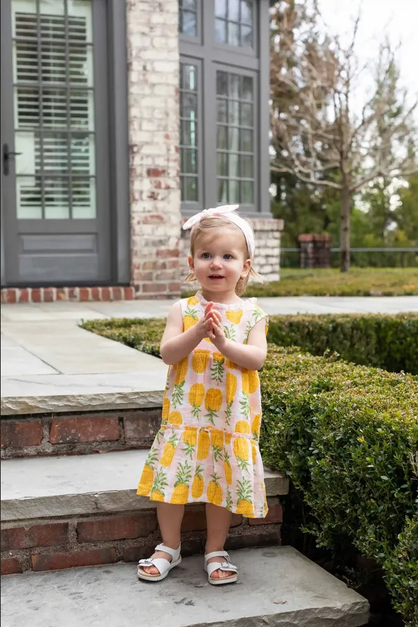 Mudpie Pineapple Toddler Dress